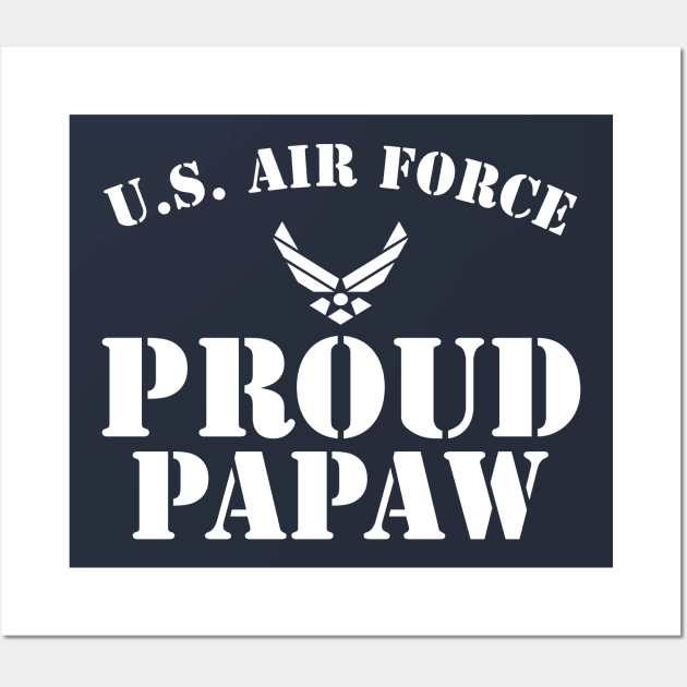 Best Gift for Army - Proud U.S. Air Force Papaw Wall Art by chienthanit